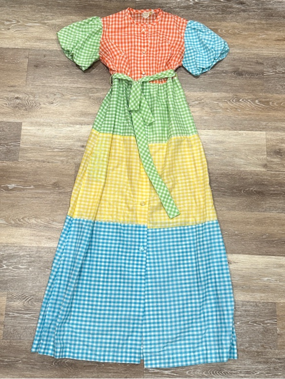 Vintage! Pennys Loungewear Colorblock Maxi